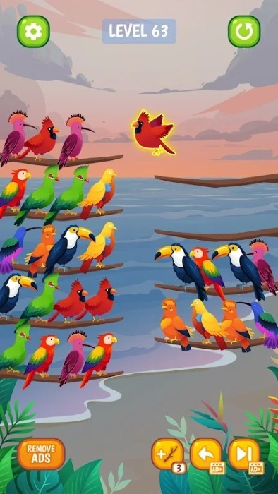 鸟类分类颜色拼图（Bird Sort - Color Puzzle）