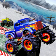 雪地奔驰卡车（Monster Truck Snow Stunt Racing）